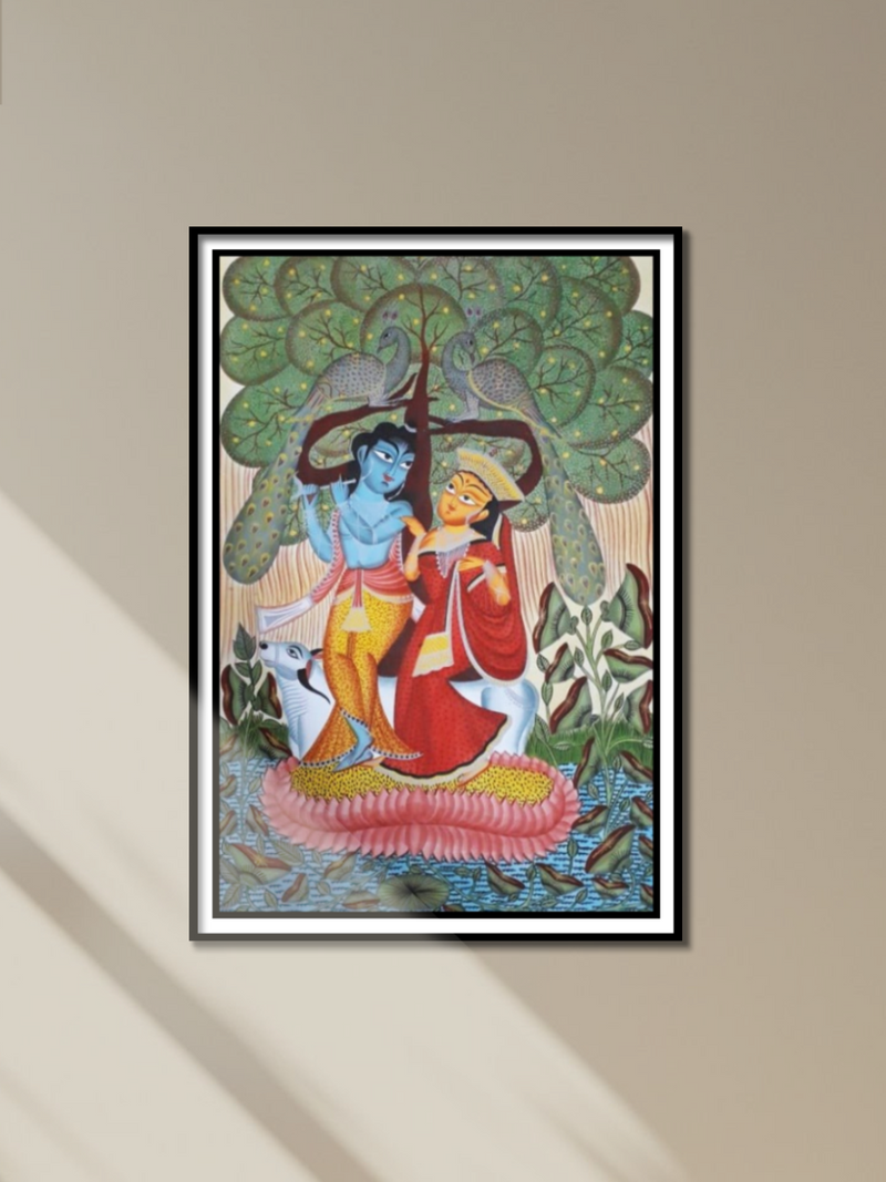 Uttam Chitrakar's Radiant Reverie: Kalighat's Embrace