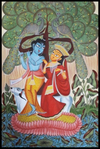 Buy Uttam Chitrakar's Radiant Reverie: Kalighat's Embrace