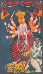 Kalighat Reflections: Uttam Chitrakar's Colourful Devotion for Sale