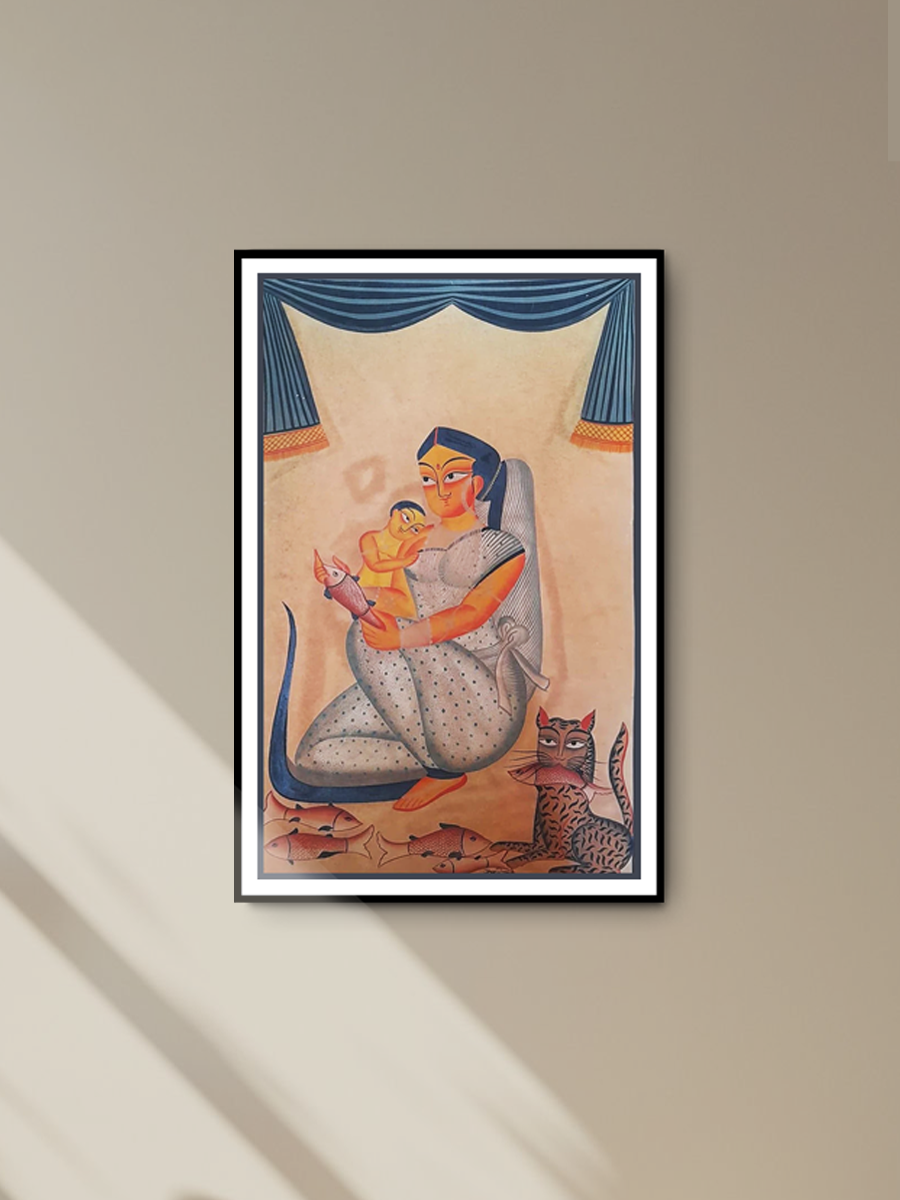Maternal Devotion: Kalighat Reflections by Uttam Chitrakar