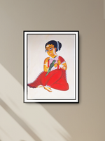Portrait of Elegance: Uttam Chitrakar’s Kalighat Wonder