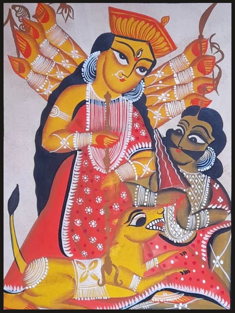 Goddess of Power: Uttam Chitrakar's Kalighat Tribute