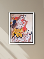 Shiva's Benevolence: Uttam Chitrakar's Kalighat Reverence