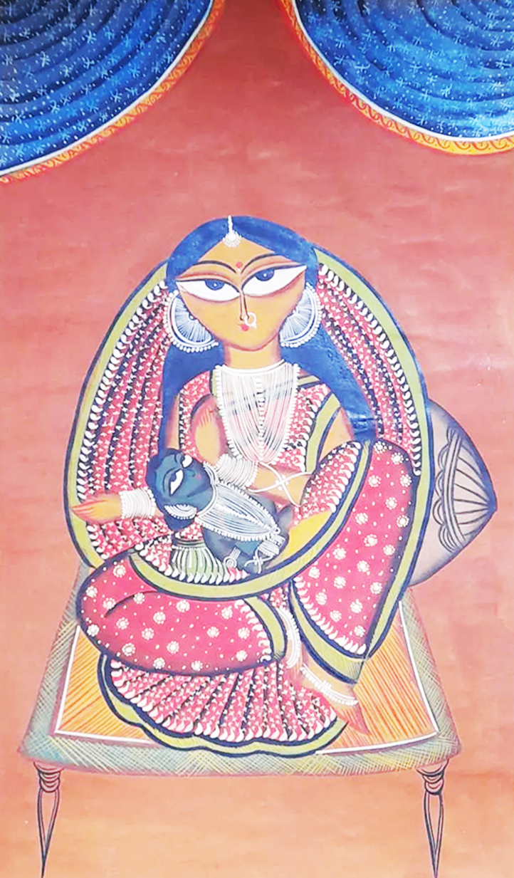 Nurturing Love: Uttam Chitrakar's Kalighat Treasure
