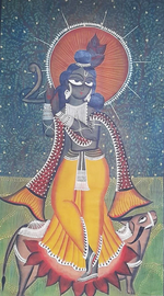Celestial Enchantment: Uttam Chitrakar's Kalighat