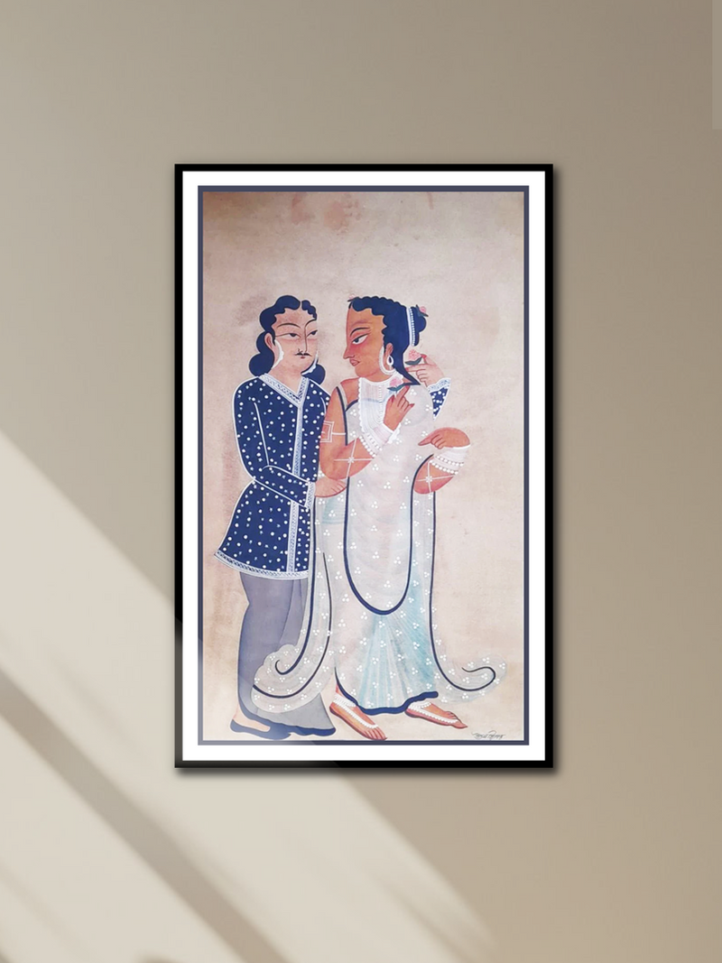 Kalighat Love Story: Uttam Chitrakar's Romantic Portrait
