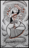 The Maternal Love Uttam Chitrakar's wonder on Kalighat Canvas