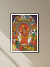 Goddess Durga's Radiance: Kalighat Artistry by Uttam Chitrakar