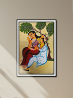 Love's Embrace: Kalighat Artistry by Uttam Chitrakar