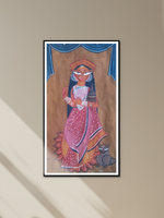 Goddess Lakshmi in Kalighat by Uttam Chitrakar