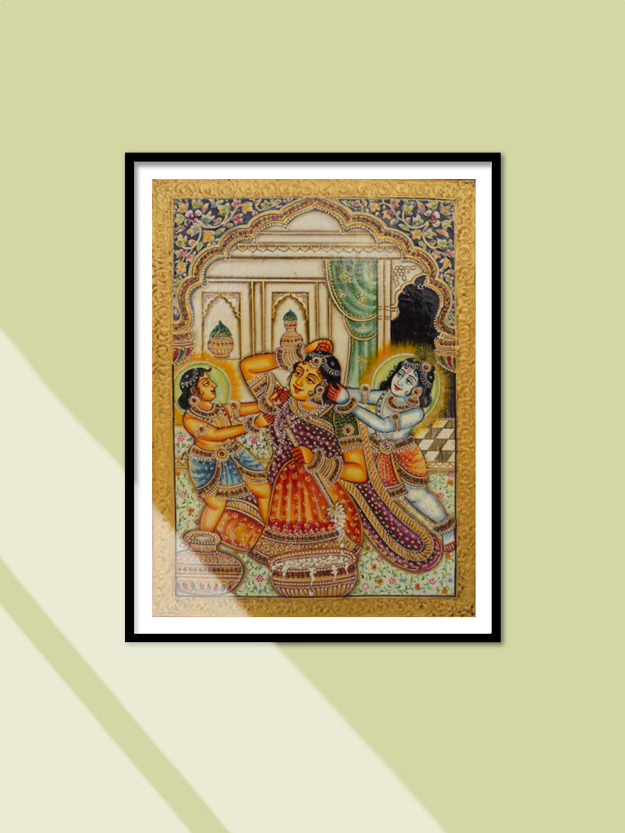 Shop Krishna in Usta Miniature by Pankaj Kumar