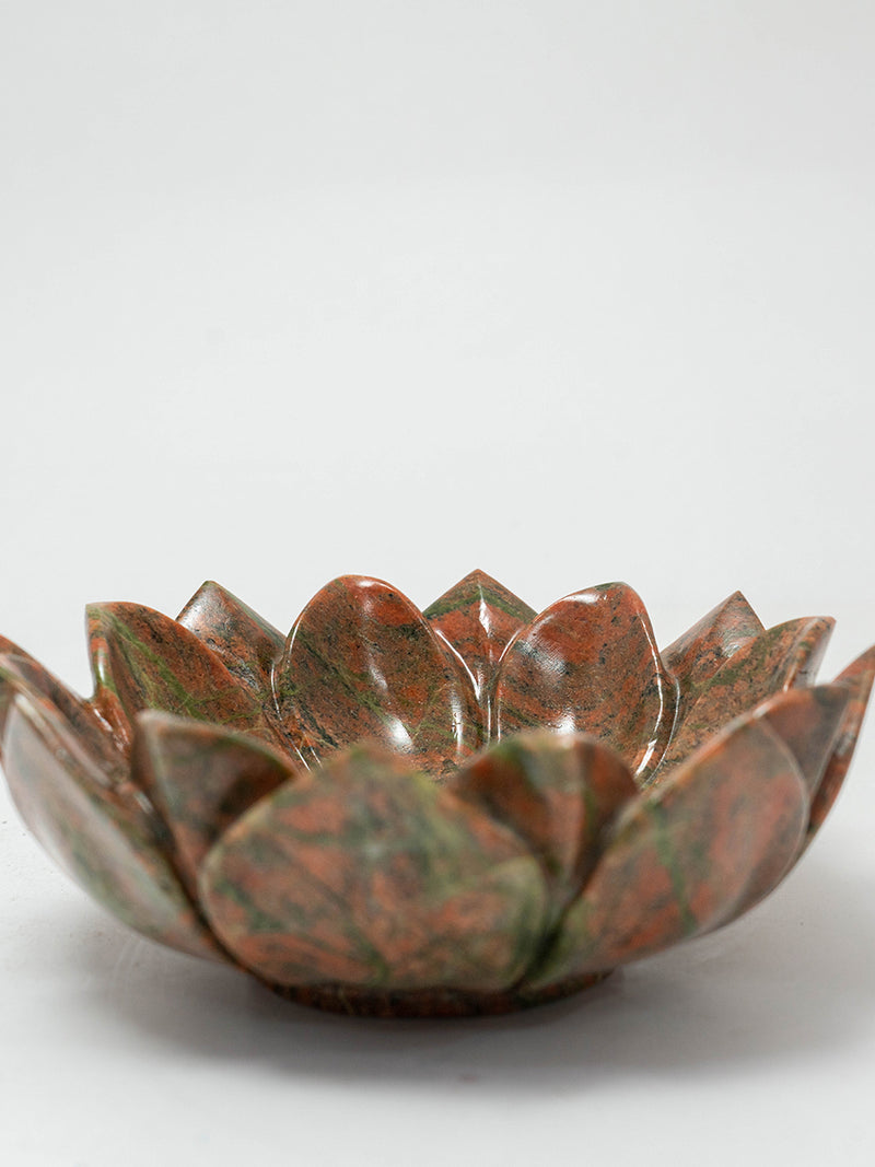 Unakite Awakening: The Majestic Lotus in Vibrant Hues by Prithvi Kumawat