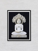 Under the Canopy of the Snake Lord Parshwnath in Foam Art, Sea foam Art by Harsh Chhajed