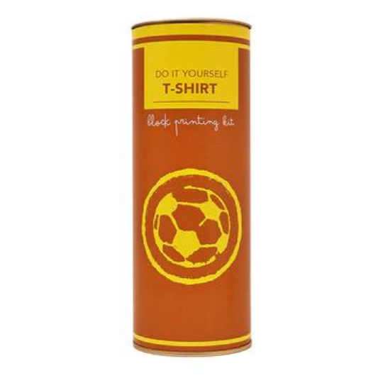 POTLI DIY Craft Kit - Block Print Your own T-Shirt (Football) Age 4-12 years