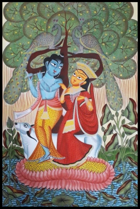 Uttam Chitrakar's Radiant Reverie: Kalighat's Embrace Thumbnail