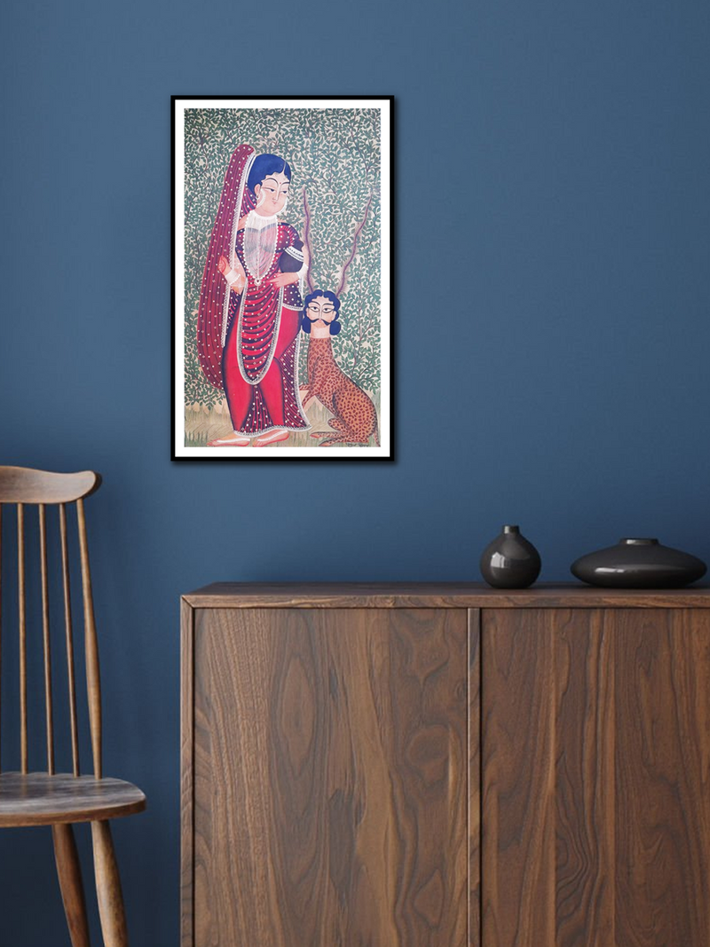Uttam Chitrakar's Wild Harmony: A Mystical Kalighat