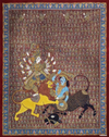 Maa Durga’s depiction in Mata Ni Pachedi by Vasant Manubhai Chitara