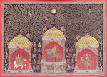buy Depiction of Goddess Durga, Meldi, and Baochar: Mata Ni Pachedi Vasant Manubhai Chitara