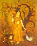 Buy A Young Lady in Kerala Mural by V.M. Jijulal