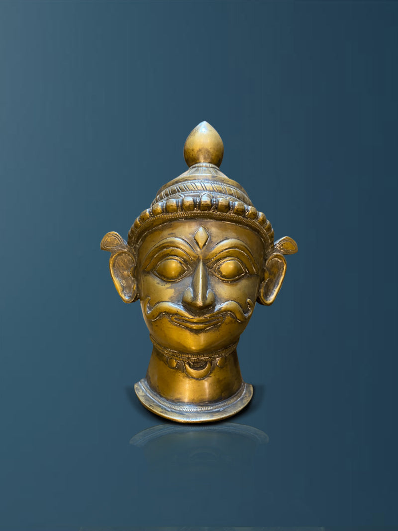 Shop Mangesh (Shiva) in Vintage Style Brass Mask