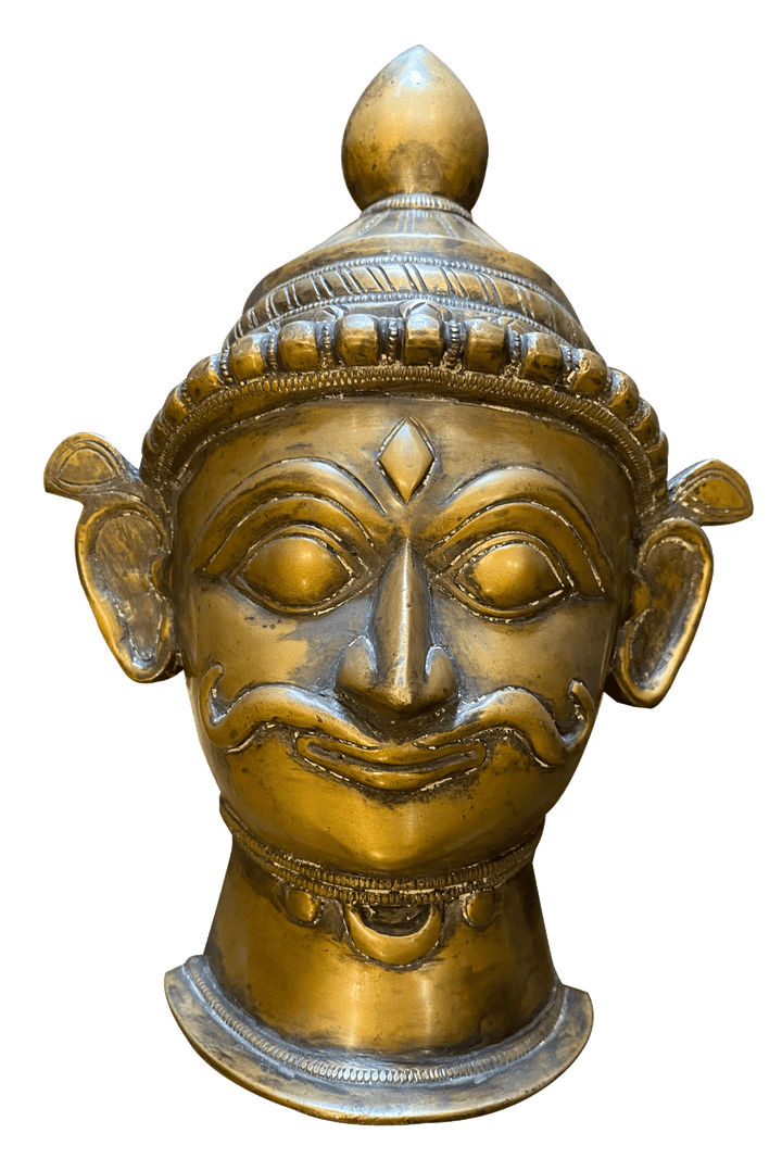 Mangesh (Shiva) in Vintage Style Brass Mask Thumbnail