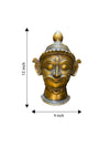 Mangesh (Shiva) in Vintage Style Brass Mask