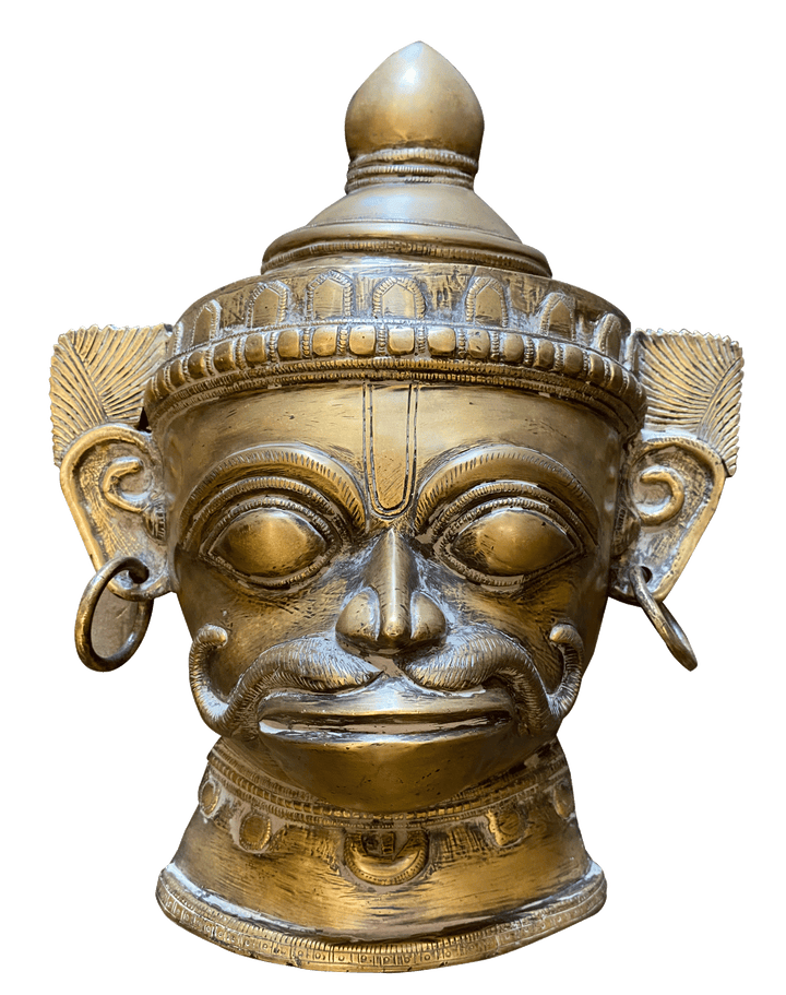 Hanuman in Vintage Style Brass Mask Thumbnail