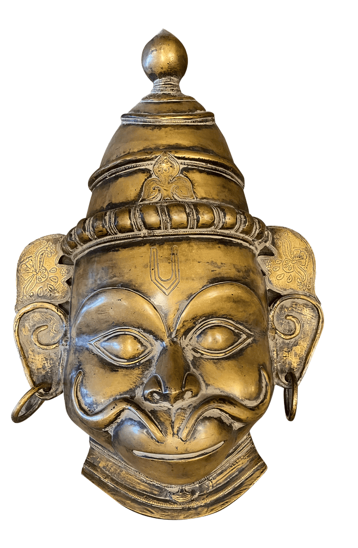 Hanuman in Vintage Style Brass Mask Thumbnail