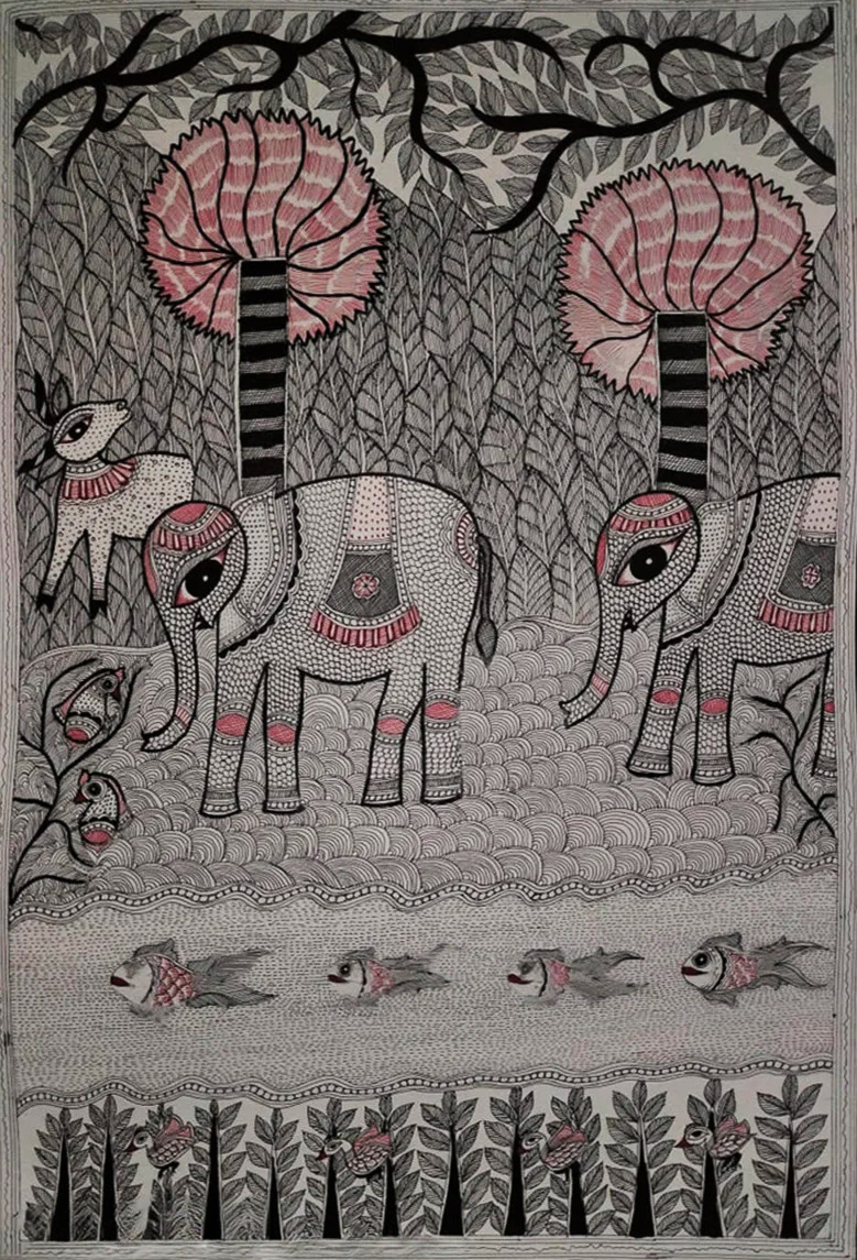 Lines of Life: Vibhuti Nath Tapestry of Madhubani