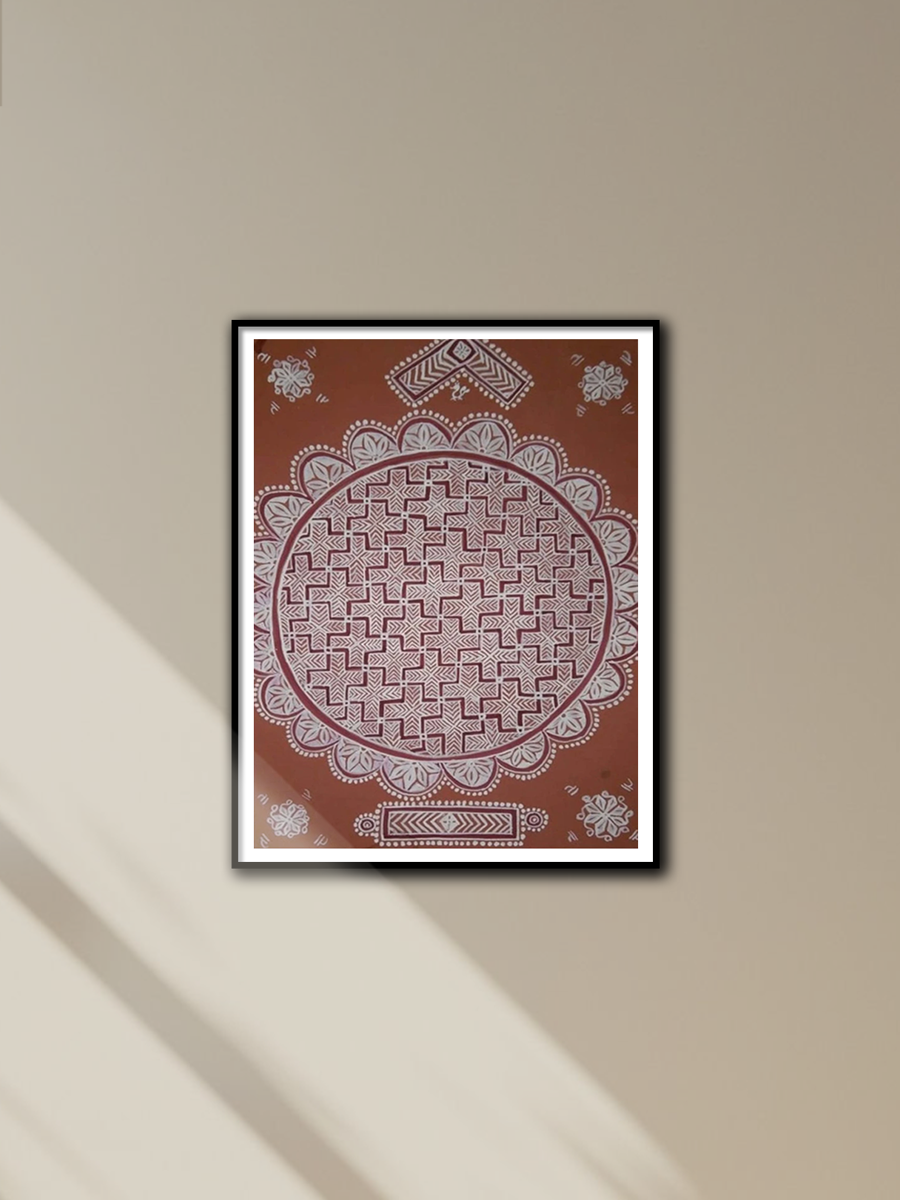 Shop Divine Tapestry: Mandana artwork by Vidya Soni