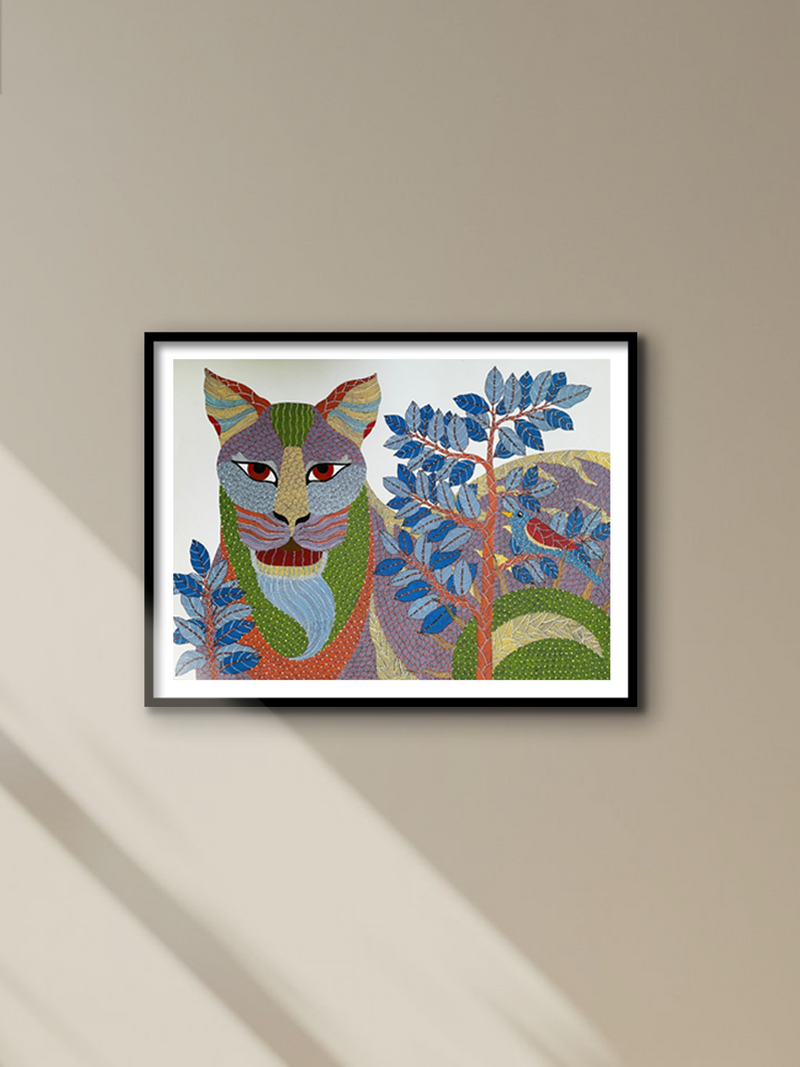 Tales of the Wild:Gond Painting by Venkat Shyam for sale