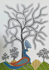 Regality within Woods: Gond Painting by Venkat Shyam