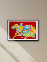 Nandi’s Divinity: Gond Painting by Venkat Shyam for sale