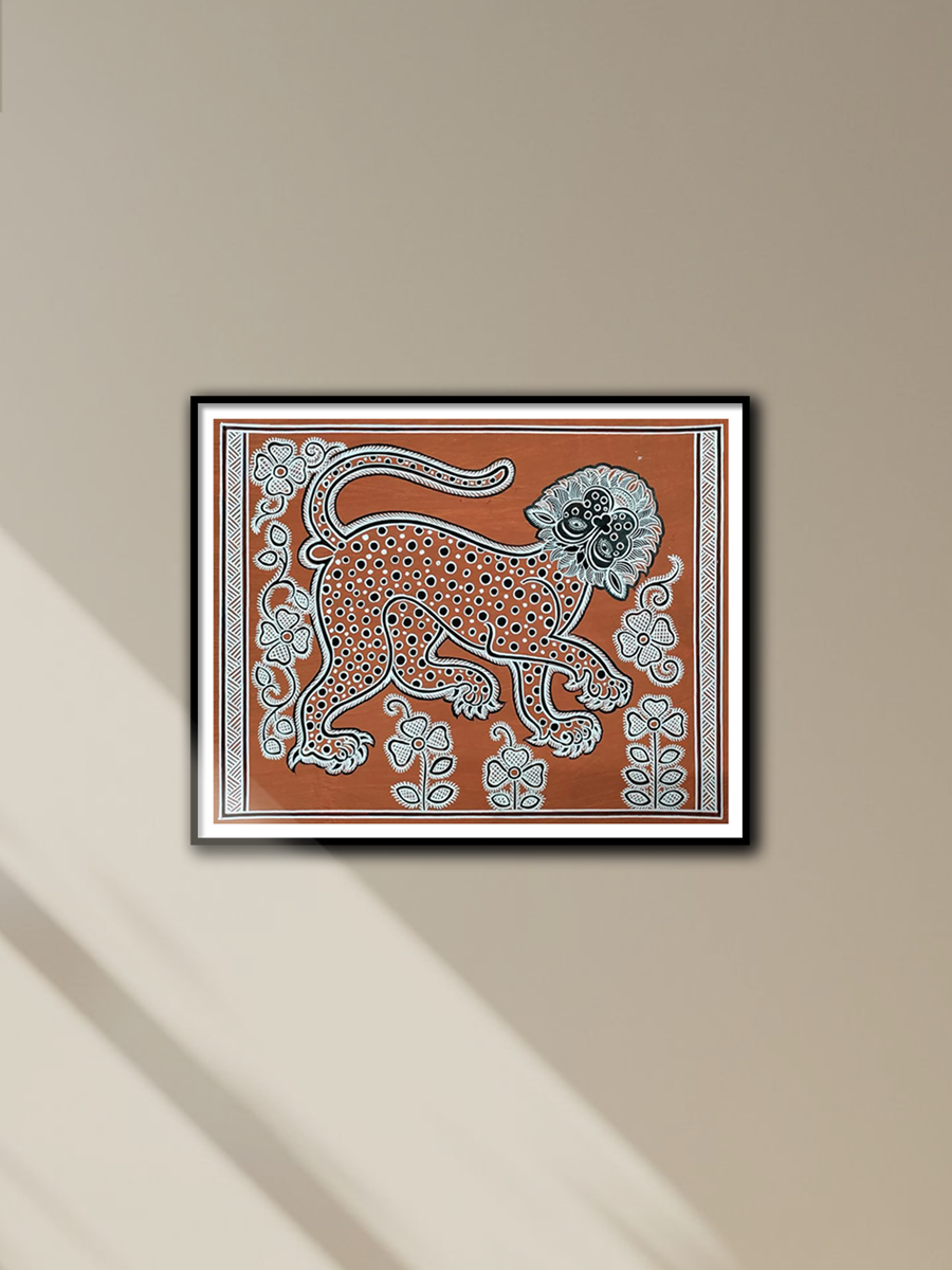 Shop Roar of Majesty: Mandana Tapestry of Wild by Vidya Devi Soni