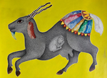 Buy Maternal Embrace of Deer:Gond Painting by Venkat Shyam