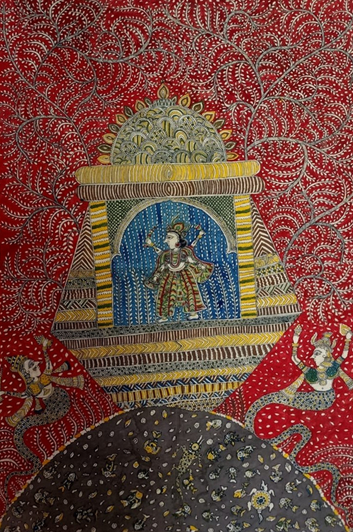 Vahanvati Mata Mata Ni Pachedi By Dilip Chitara For Home Decor Thumbnail