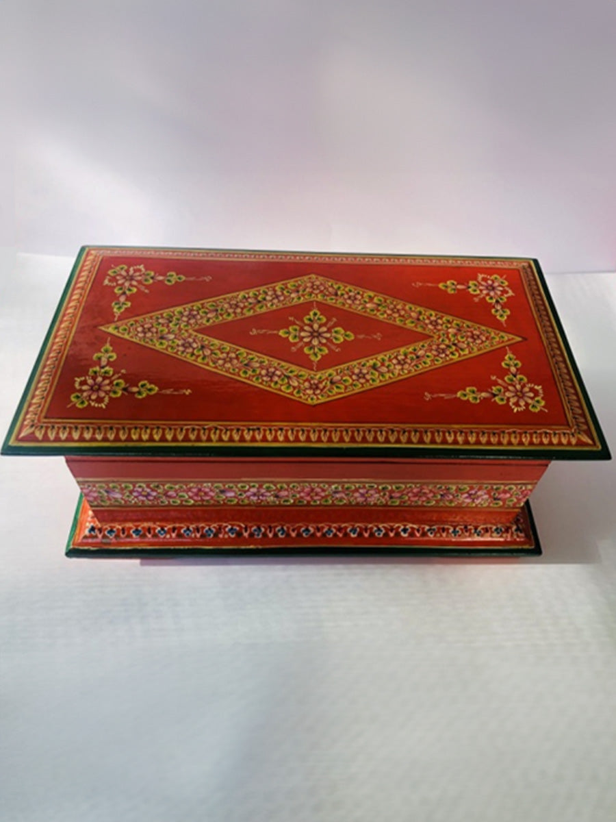 Wooden Ganjifa Vanity Box by Sawant Bhonsle  / for sale / Diwali Home Decor / Ethnic Home Decor