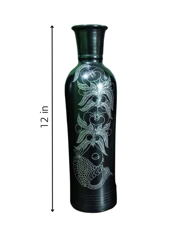 Vase in Black Pottery by Ramjatan Prajapati Thumbnail