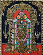 Venkateshvara, Tanjore Painting by Sanjay Tandekar