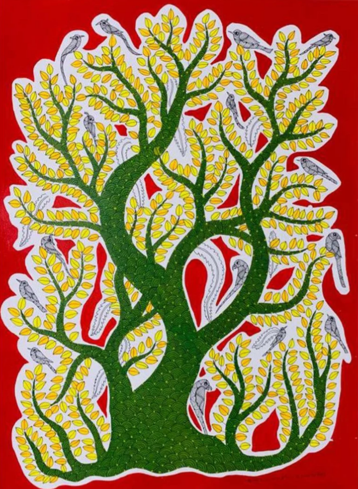 The Wise Nature: Tree of Life in Gond by Venkat Shyam Thumbnail