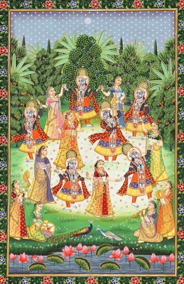 Vibrancy of Krishna's Dance: A Pichwai Painting of Jayesh Sharma Thumbnail
