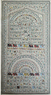 Vibrant Motifs: Harmony in Dynamic Shapes Saura painting by Purusottam Swain