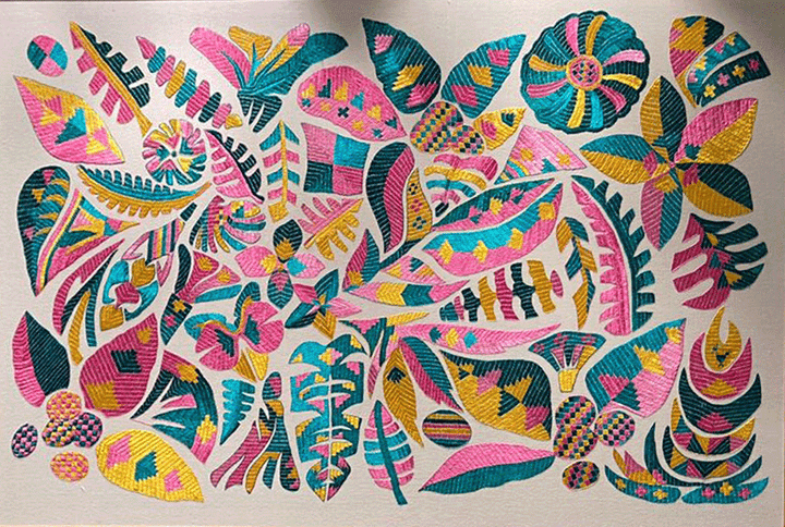 Vibrant Tapestry in Phulkari by Harjeet kaur Thumbnail