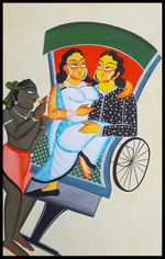 Vibrant Travellers: Uttam Chitrakar’s Kalighat Splendour