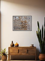 Village Life : Warli painting by Anil Wangad
