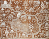 Village Life: Warli painting by Anil Wangad