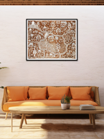 Village Life: Warli painting by Anil Wangad