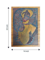 Vinadara in Bengal Pattachitra by Swarna Chitrakar