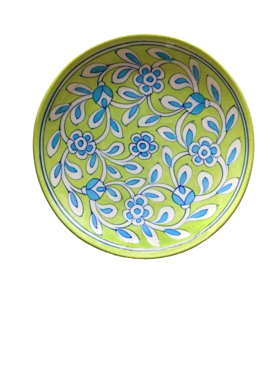 Order Online Vintage Artistry: Blue Pottery Plates by Vikram Singh Kharol