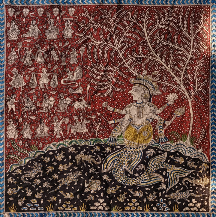 Vishnu Avatar Mata Ni Pachedi By Dilip Chitara For Home Decor Thumbnail
